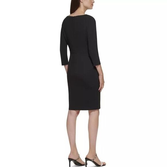 Calvin Klein • Crepe sheath dress - Picture 3 of 4